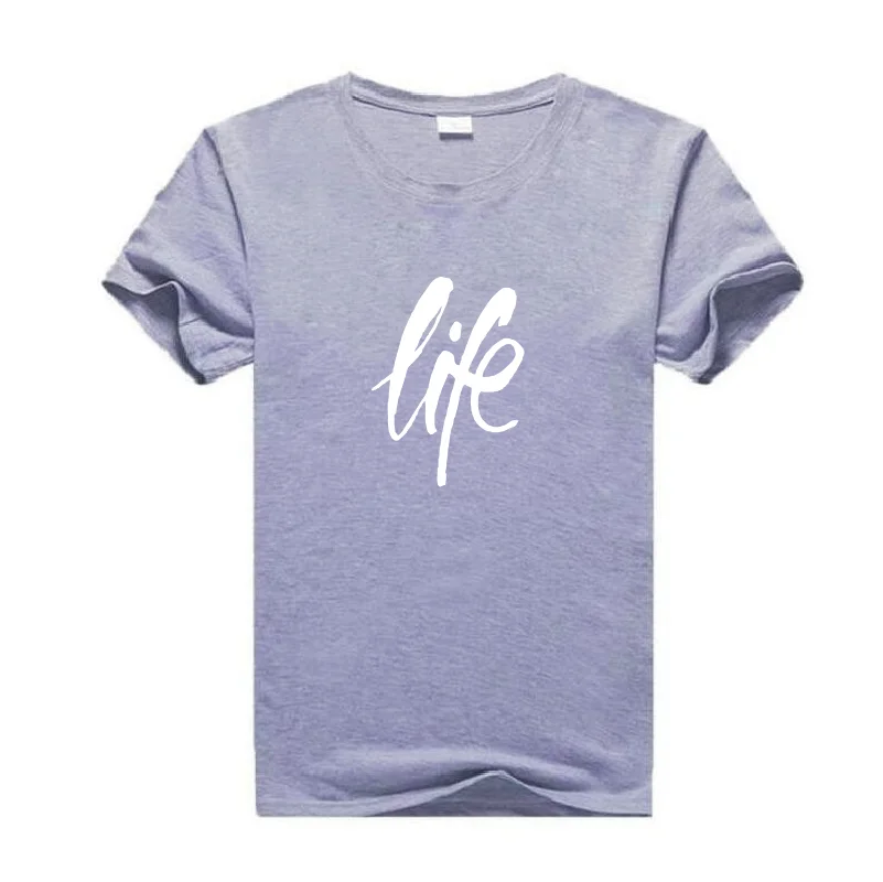 Casual Harajuku cotton women's T-shirt life letter printing tee shirt femme summer Outdoor plus size round neck T-shirts tops
Casual Harajuku cotton women's T-shirt life letter printing tee shirt femme summer Outdoor plus size round neck T-shirts tops