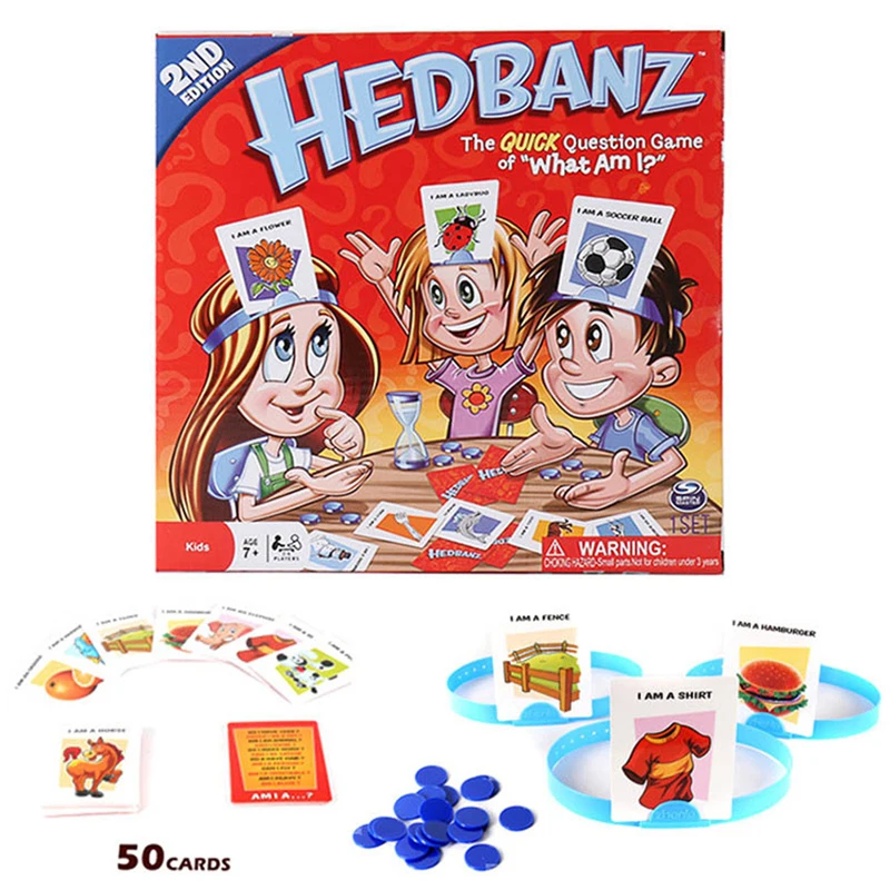 Новый Hedbanz игра быстрый вопрос о том что я карты настольная забавные гаджеты