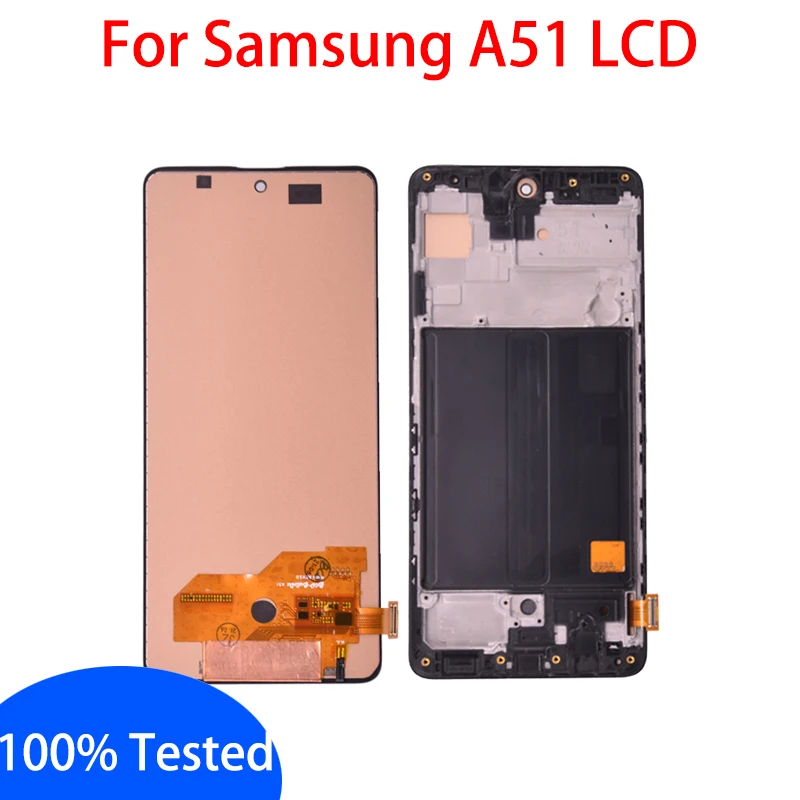 

Incell For Samsung Galaxy A51 A515 SM-A515F SM-A515F/DS Display LCD Touch Screen Digitizer Assembly Frame Tools Kits NO Frame