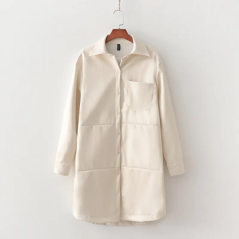 2021 Spring and Autumn New Casual Loose Leather Long Shirt blusas y camisas chemise femme blusas mujer vetement
2021 Spring and Autumn New Casual Loose Leather Long Shirt blusas y camisas chemise femme blusas mujer vetement