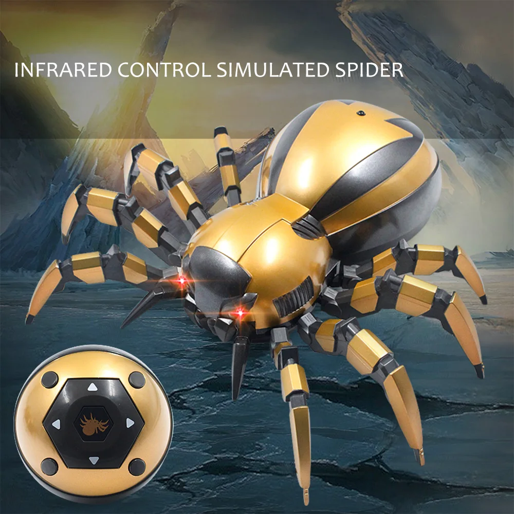 Kids Toys Infrared Remote Control Mechanical Spider with LED light Sound RC Toys for Children
Kids Toys Infrared Remote Control Mechanical Spider with LED light Sound RC Toys for Children