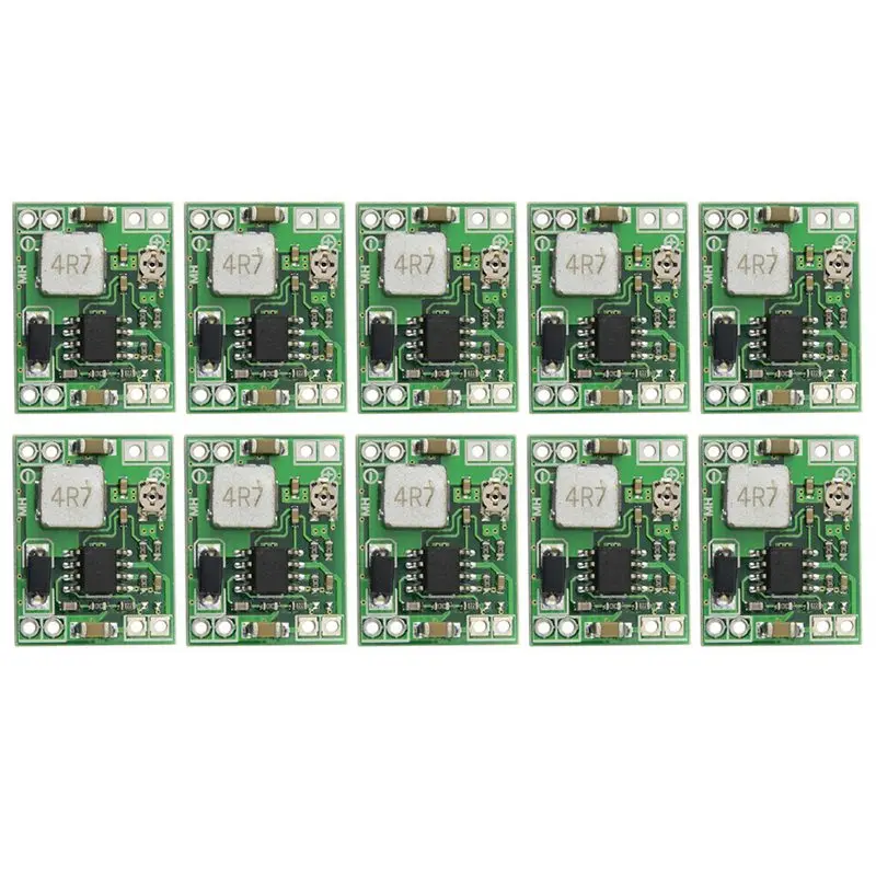 10 PCS Mini MP1584EN DC-DC Buck Converter 3A Power Adjustable Step Down Module 24v to 12v 9v 5v 3v | Лампы и освещение
