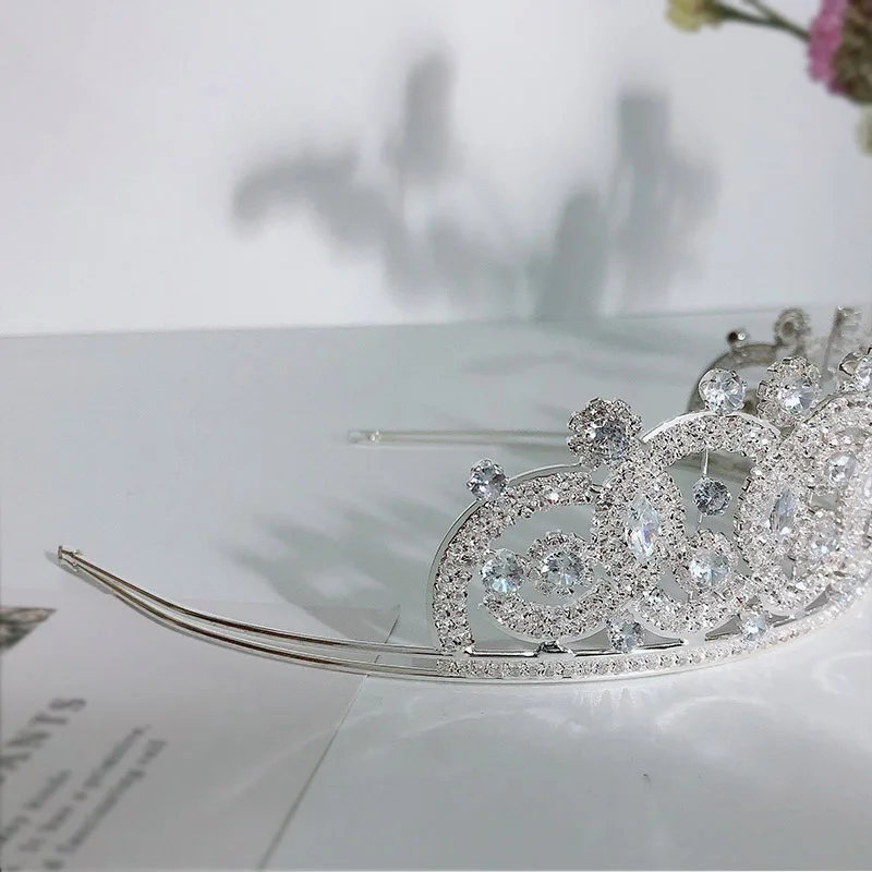 FORSEVEN Royal Princess Diadem Crystal Tiaras and Crowns Headband for Women Girls Bride Noiva Wedding Party Hair Ornaments | Украшения и