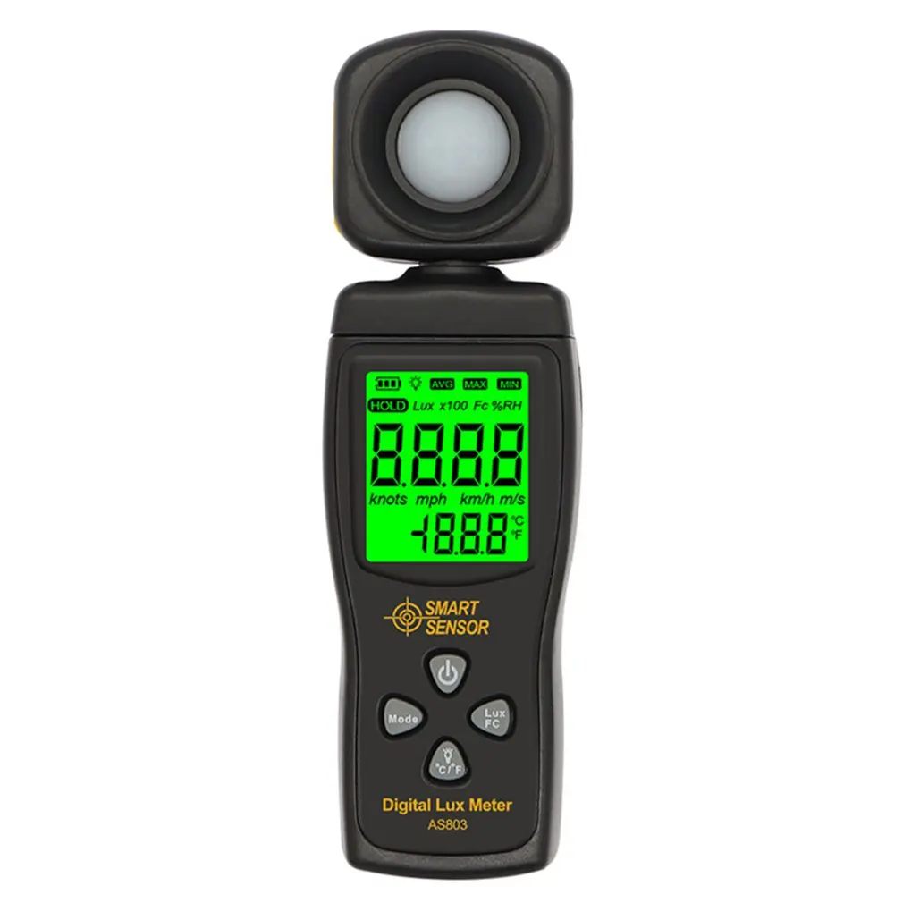 AS803 Smart Digital Light Meter Luminosity Checker Light Meter 1-200000 Lux Tools Photometer Spectrometer Actinometer
AS803 Smart Digital Light Meter Luminosity Checker Light Meter 1-200000 Lux Tools Photometer Spectrometer Actinometer
