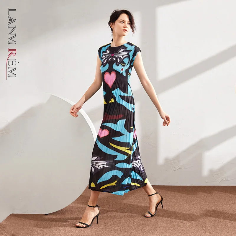 LANMREM 2023 Summer Pleated Printing Dress for Women Round Neck Short Sleeve High Waist Casual Female Elegant Dresses 2D3776
LANMREM 2023 Summer Pleated Printing Dress for Women Round Neck Short Sleeve High Waist Casual Female Elegant Dresses 2D3776