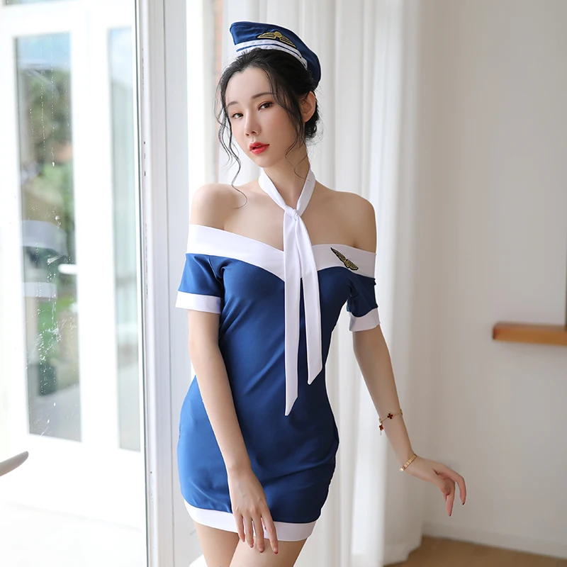 Bielizna Erotyczna Erotic Lingerie Women Cosplay Sexy Flight Attendant Uniform Temptation Exotic Underwear Role-Playing Costumes
Bielizna Erotyczna Erotic Lingerie Women Cosplay Sexy Flight Attendant Uniform Temptation Exotic Underwear Role-Playing Costumes