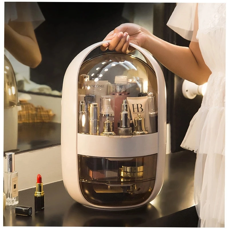 Transparent Cosmetic Organizer Creative Makeup Storage Box Protable Desktop Organizer Drawer Storage Bins Waterproof Beauty Box
Transparent Cosmetic Organizer Creative Makeup Storage Box Protable Desktop Organizer Drawer Storage Bins Waterproof Beauty Box