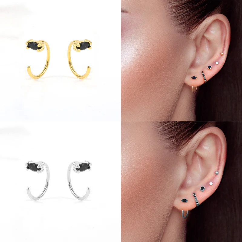 Real 925 Sterling Silver Back Hanging Women's Earring Pendientes Colorful Star Bee Lightning CZ Stud Earring Jewelry Accessories
Real 925 Sterling Silver Back Hanging Women's Earring Pendientes Colorful Star Bee Lightning CZ Stud Earring Jewelry Accessories