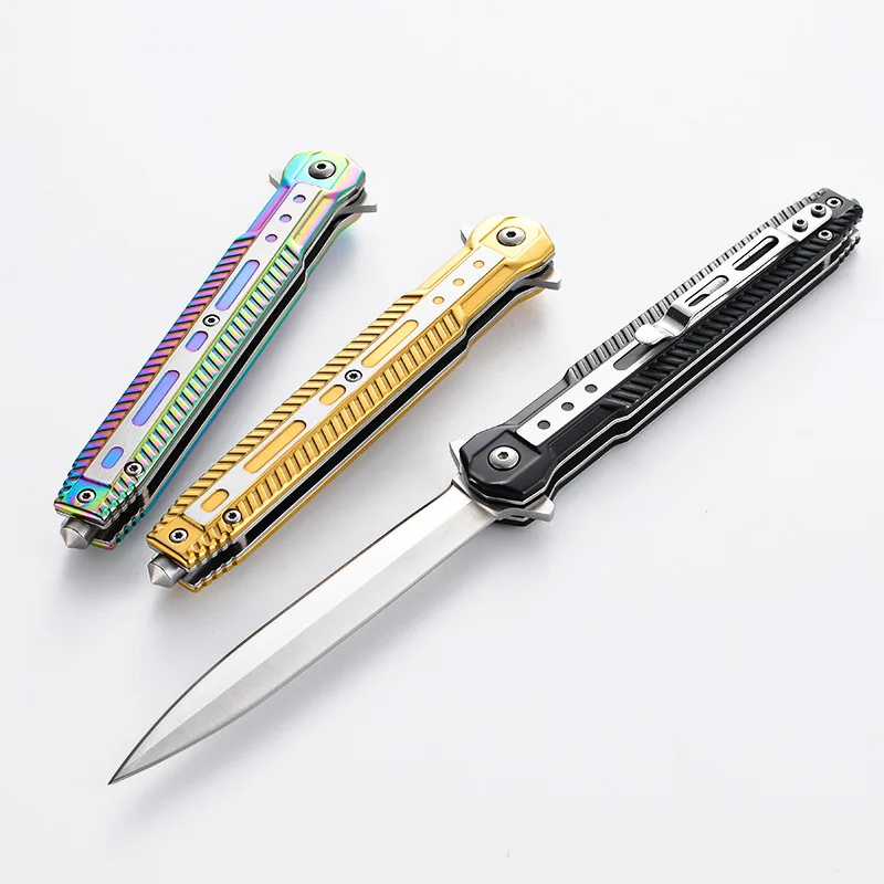 Folding Knife Stainless Steel Handle 58hrc Outdoor Survival Tactical Hunting Knife Camping Practical Self Defense Portable Tool
Folding Knife Stainless Steel Handle 58hrc Outdoor Survival Tactical Hunting Knife Camping Practical Self Defense Portable Tool