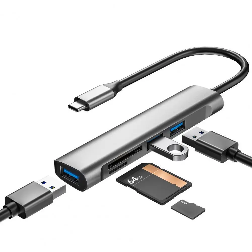 Docking Station 5-in-1 Micro-SD/TF Card Reader Portable Type-C USB 3.0 Hub Splitter Adapter for Mobile Phone
Docking Station 5-in-1 Micro-SD/TF Card Reader Portable Type-C USB 3.0 Hub Splitter Adapter for Mobile Phone