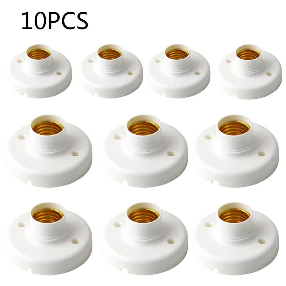 10pcs E27 Light Bulb Pendants Lamp Holder Screw Cap Sockets Round Fixing Base in stock drop shipping
10pcs E27 Light Bulb Pendants Lamp Holder Screw Cap Sockets Round Fixing Base in stock drop shipping