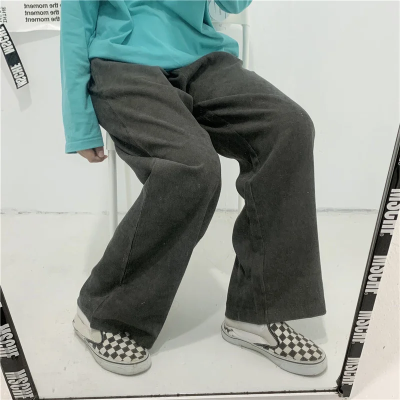 Pantalon Femme Corduroy Full Length Trousers Sweatpants Harajuku Women Streetwear Teens All-match Solid Wide Leg Pants
Pantalon Femme Corduroy Full Length Trousers Sweatpants Harajuku Women Streetwear Teens All-match Solid Wide Leg Pants