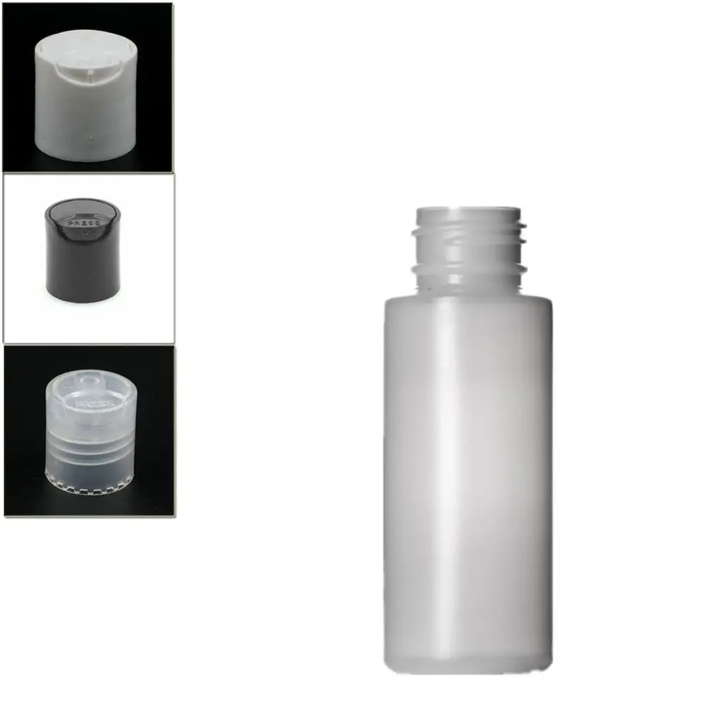 2oz/60ml natural-colored HDPE cylinder Squeeze soft bottle with black/white/transparent disc tops Caps X5
2oz/60ml natural-colored HDPE cylinder Squeeze soft bottle with black/white/transparent disc tops Caps X5