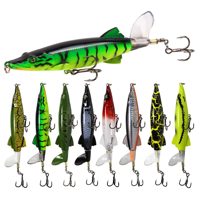 Minnow Fishing Lure Rotating Tail Whopper Popper Topwater Swim Crankbait Fishing Artificial Hard Bait Topwater Quality Crankbait
Minnow Fishing Lure Rotating Tail Whopper Popper Topwater Swim Crankbait Fishing Artificial Hard Bait Topwater Quality Crankbait