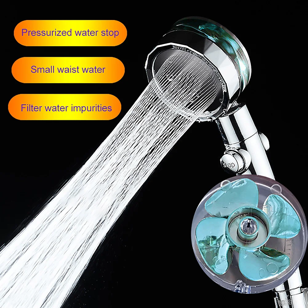 Shower Head Water Saving Flow 360 Degrees Rotating With Small Fan ABS Rain High Pressure Spray Nozzle Bathroom Accessories
Shower Head Water Saving Flow 360 Degrees Rotating With Small Fan ABS Rain High Pressure Spray Nozzle Bathroom Accessories