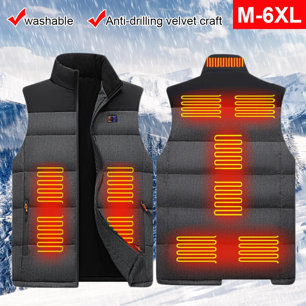 11 Areas New Heated Vest Men Women USB Heating Jacket Electric Heating Thermal Warm Clothes Winter Outdoor Fishing Hunting Vest
11 Areas New Heated Vest Men Women USB Heating Jacket Electric Heating Thermal Warm Clothes Winter Outdoor Fishing Hunting Vest