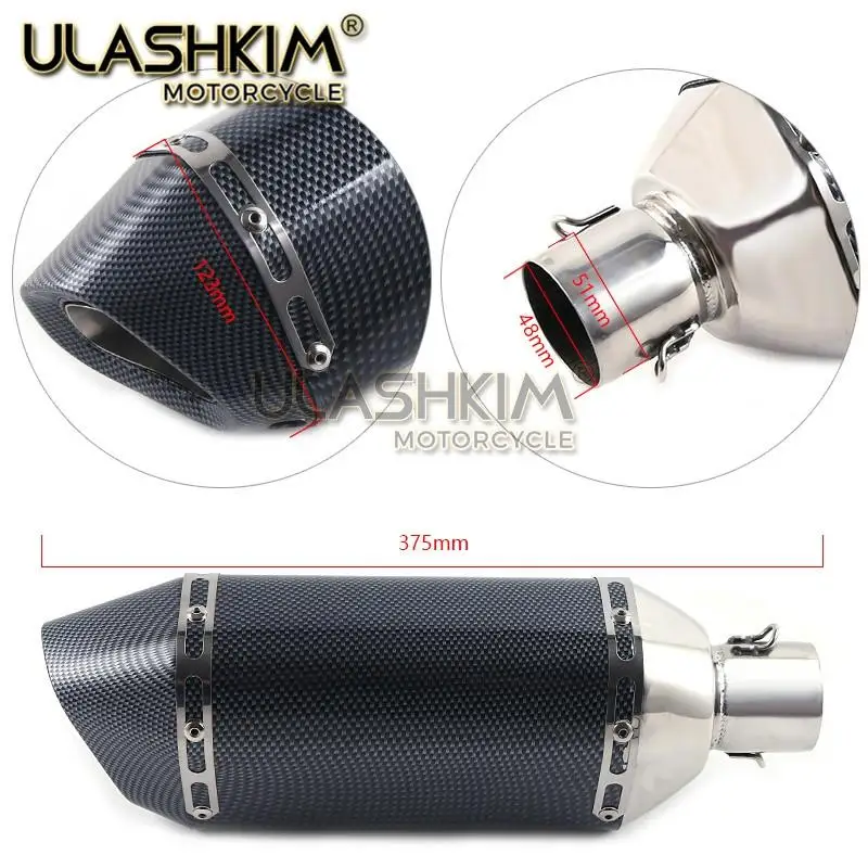 Motorcycle Exhaust contact middle pipe for Kawasaki Z250 2008-2015 Ninja 300 2013-2016 Ninja 250R 2008-2016