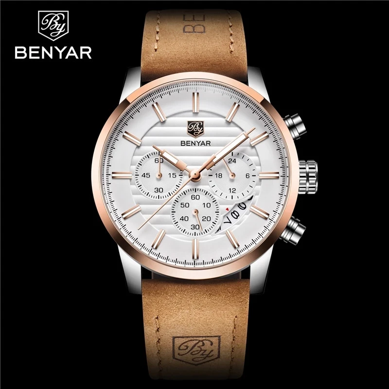 BENYAR2021 New Design Men's Watch Casual Fashion Men's Quartz Watch Luxury Military Chronograph Male Relogio Masculino
BENYAR2021 New Design Men's Watch Casual Fashion Men's Quartz Watch Luxury Military Chronograph Male Relogio Masculino