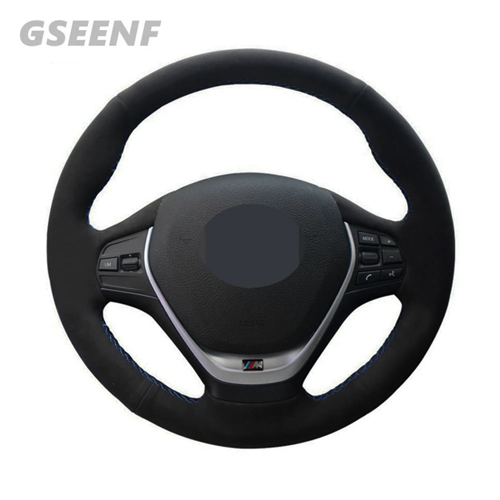 Для BMW F45 2014-2018 F20 2012-2018 F31 F30 F34 2013-2017 F32 оплетка на штативе пригодная для носки черная замша