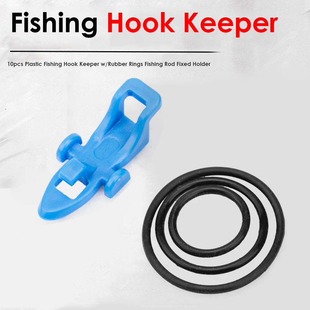 10pcs Plastic Fishing Hook Keeper with 30 Rubber Rings for Fishing Rod Pole Fixed Bait Secure Holder Sea Fishing TackleAccessory
10pcs Plastic Fishing Hook Keeper with 30 Rubber Rings for Fishing Rod Pole Fixed Bait Secure Holder Sea Fishing TackleAccessory