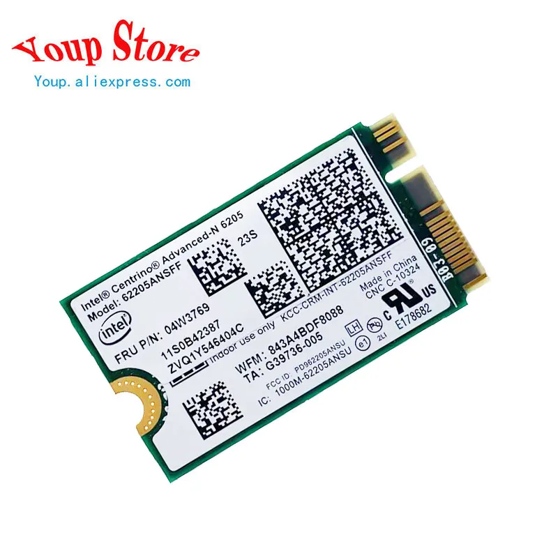 New Original 62205ANSFF N6205 62205AN SFF WIFI Card 04W3769 NGFF M.2 for Lenovo Thinkpad X1 Carbon WiFi Network Card
New Original 62205ANSFF N6205 62205AN SFF WIFI Card 04W3769 NGFF M.2 for Lenovo Thinkpad X1 Carbon WiFi Network Card