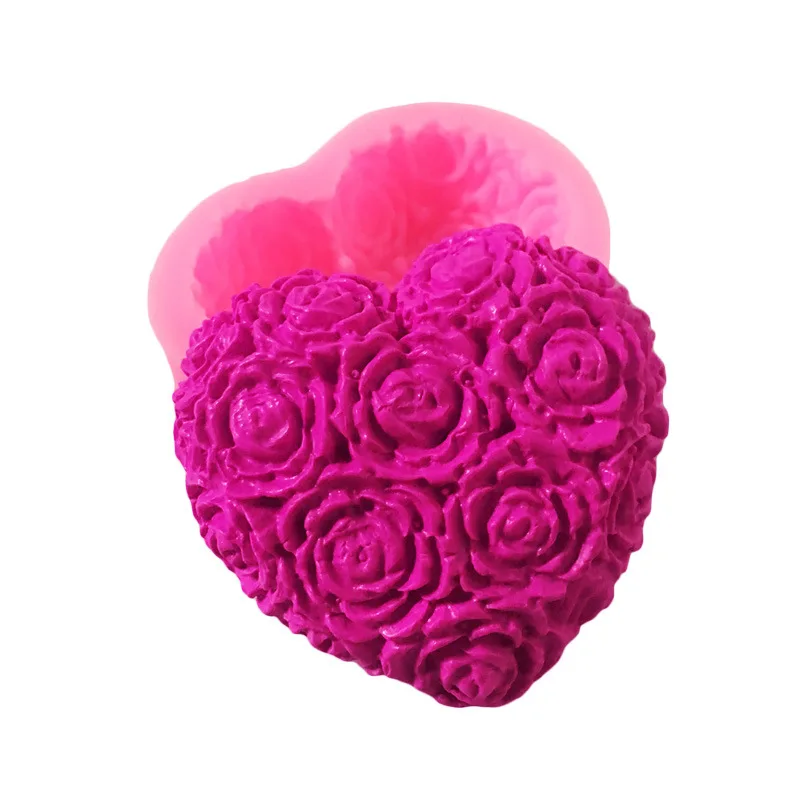 French Pastry Rose Love Heart Fondant Cake Silicone Mould DIY Mousse Cake Decorating Baking Mold
French Pastry Rose Love Heart Fondant Cake Silicone Mould DIY Mousse Cake Decorating Baking Mold