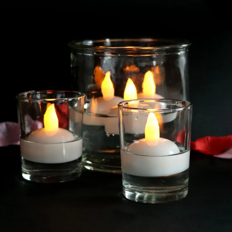 Pack of 12 Flickering Waterproof Flameless Floating Tealights Warm White Battery Flickering LED Tea Lights Candles Wedding Party
Pack of 12 Flickering Waterproof Flameless Floating Tealights Warm White Battery Flickering LED Tea Lights Candles Wedding Party