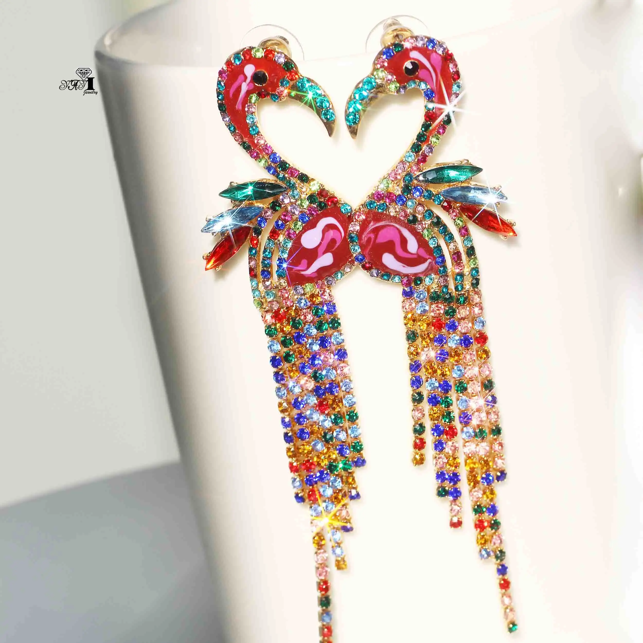 YaYi Jewelry Fashion Multi-Color Glass Dangle Crystal Women Ancient Gold Color Wear ear Band Tassel Couples Wedding Earrings
YaYi Jewelry Fashion Multi-Color Glass Dangle Crystal Women Ancient Gold Color Wear ear Band Tassel Couples Wedding Earrings