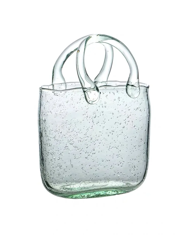 Retro Handbag Flower Arrangement Glass Vase Home Soft Decoration Nordic Home Decoration Glass Flower
Retro Handbag Flower Arrangement Glass Vase Home Soft Decoration Nordic Home Decoration Glass Flower