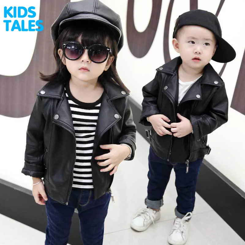 Girls PU Leather Jacket Boys Coats Autumn Spring Clothes 2017 Children Outerwear For Clothing Infant Kids Coat Baby Girl Jackets
Girls PU Leather Jacket Boys Coats Autumn Spring Clothes 2017 Children Outerwear For Clothing Infant Kids Coat Baby Girl Jackets