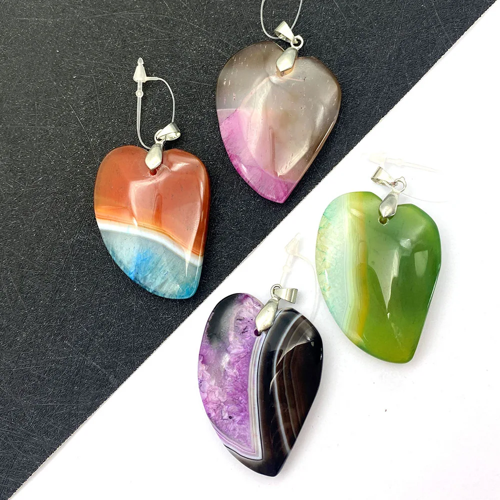 Charm Heart Shaped Agate Pendant Natural Stone Colorful Jewelry Facets Jewelry DIY Charms for Jewelry Making Bulk Accessories
Charm Heart Shaped Agate Pendant Natural Stone Colorful Jewelry Facets Jewelry DIY Charms for Jewelry Making Bulk Accessories