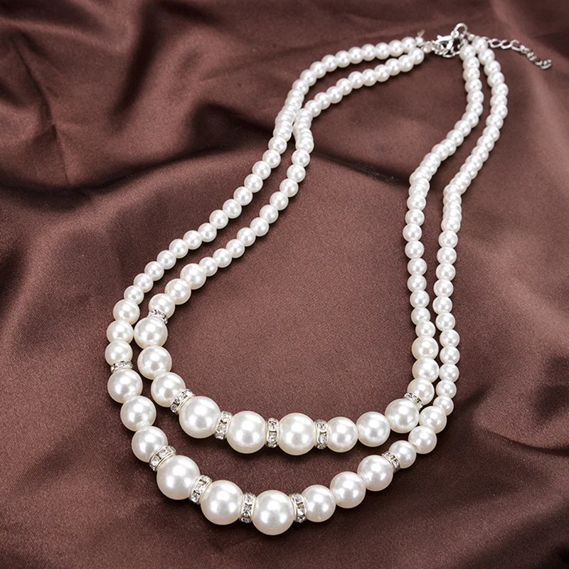 Artificial Pearl Necklace for Women Luxury Crystals Pearl Choker Pendant Neck Chain Collar Gifts Wedding Bridal Necklace Ladies
Artificial Pearl Necklace for Women Luxury Crystals Pearl Choker Pendant Neck Chain Collar Gifts Wedding Bridal Necklace Ladies