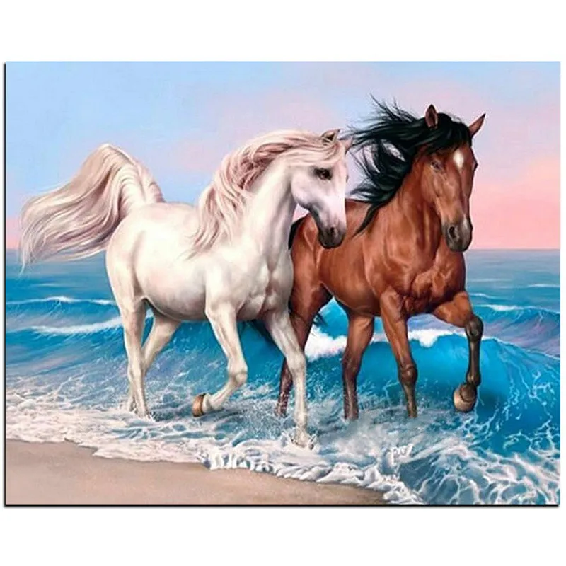 DIY Diamond Mosaic Two horse Handmade Diamond Painting Cross Stitch Kits Diamond Embroidery Patterns Rhinestones Arts
DIY Diamond Mosaic Two horse Handmade Diamond Painting Cross Stitch Kits Diamond Embroidery Patterns Rhinestones Arts