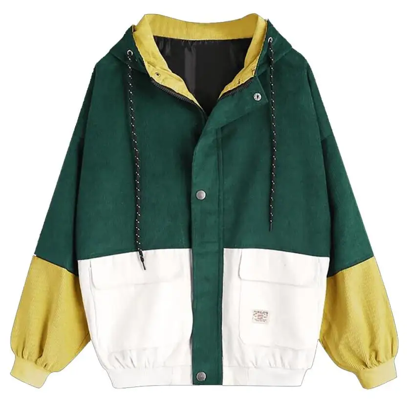 Windbreaker Coats and Jackets Women Baseball-Uniform Clothes New Autumn Women Coats Corduroy Patchwork Oversize Zipper Jackets
Windbreaker Coats and Jackets Women Baseball-Uniform Clothes New Autumn Women Coats Corduroy Patchwork Oversize Zipper Jackets