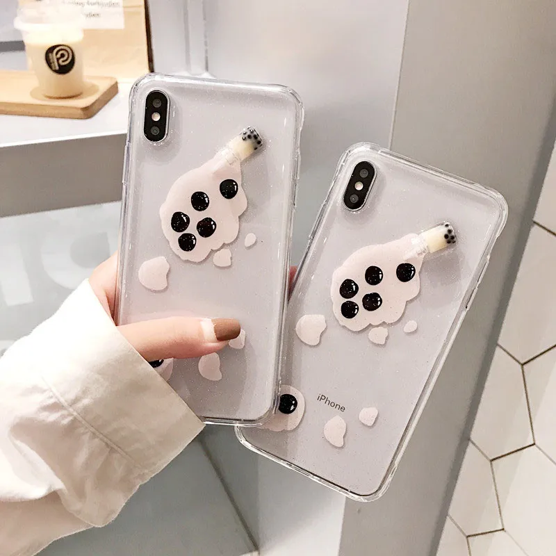 Забавный 3D чехол GYKZ для iPhone 6 6s X XS MAX XR 7 8 Plus прозрачный мягкий телефона из ТПУ