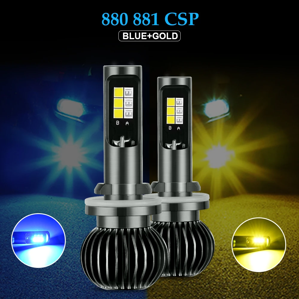 HOLYWOOT 2PCS/Lot LED Fog Headlight Bulbs 880/881 H1 H3 H7 H11 9005 9006 5202 Auto Lamps 3000K 8000K Ice Blue Yellow Foglamps
HOLYWOOT 2PCS/Lot LED Fog Headlight Bulbs 880/881 H1 H3 H7 H11 9005 9006 5202 Auto Lamps 3000K 8000K Ice Blue Yellow Foglamps