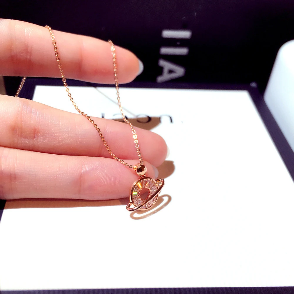 Fashion new fashion irregular planet necklace female Korean fashion wild zircon crystal student jewelry
Fashion new fashion irregular planet necklace female Korean fashion wild zircon crystal student jewelry