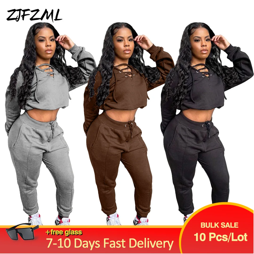 Wholesale Bulk Items Lots Casual Athelisure Outfits Plain Color Full Sleeve Loose Sweatshirt+drawstring Jogger Trouser 2 Pcs Set
Wholesale Bulk Items Lots Casual Athelisure Outfits Plain Color Full Sleeve Loose Sweatshirt+drawstring Jogger Trouser 2 Pcs Set