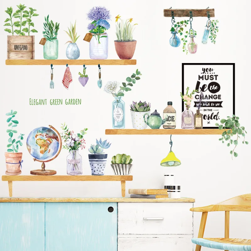Rural Style Flower Green Plant Wall Sticker Vase Flowerpot Bedroom Sticker Living Room Decoration Picture Home Wall Decor Diy
Rural Style Flower Green Plant Wall Sticker Vase Flowerpot Bedroom Sticker Living Room Decoration Picture Home Wall Decor Diy