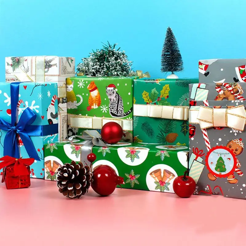 6 Sheets 50x70cm Gift Wrapping Paper Present DIY Packing Wraps for Xmas Party X7JB
6 Sheets 50x70cm Gift Wrapping Paper Present DIY Packing Wraps for Xmas Party X7JB