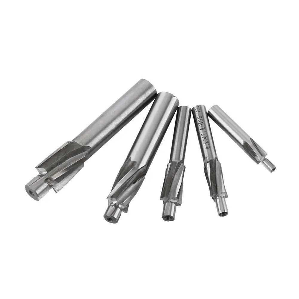 5pcs 4 Flute Countersink End Mill Cutter M3-M8 HSS-AL Drill Bit Slot Kit Milling Machine Tool Countersink Mill Cutter
5pcs 4 Flute Countersink End Mill Cutter M3-M8 HSS-AL Drill Bit Slot Kit Milling Machine Tool Countersink Mill Cutter