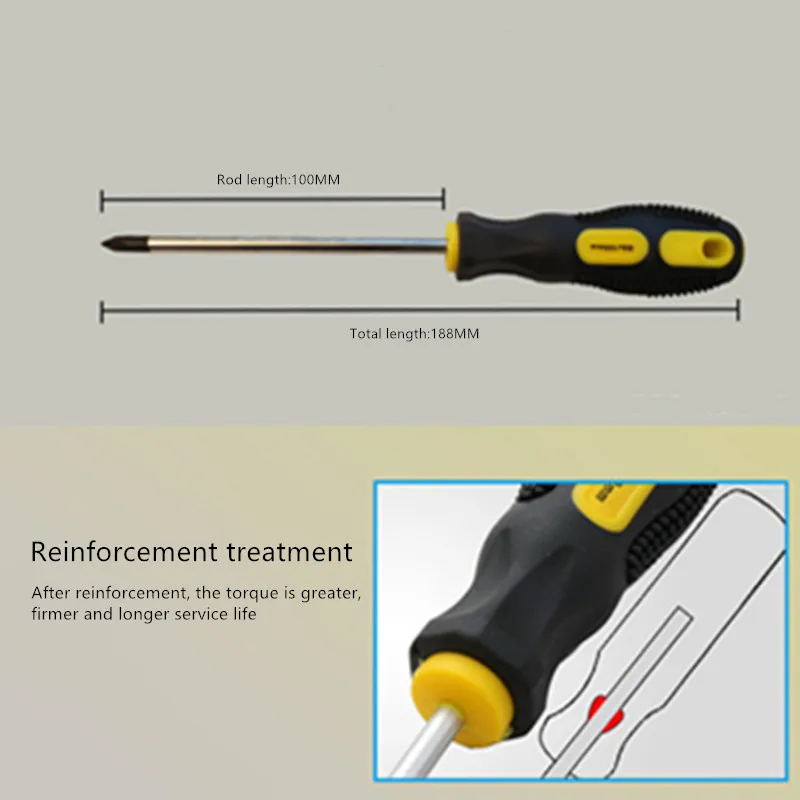 MOYOTEC Phillips Magnetic Screwdriver Multifunctional High Quality Hand Tool For Household Repair
MOYOTEC Phillips Magnetic Screwdriver Multifunctional High Quality Hand Tool For Household Repair