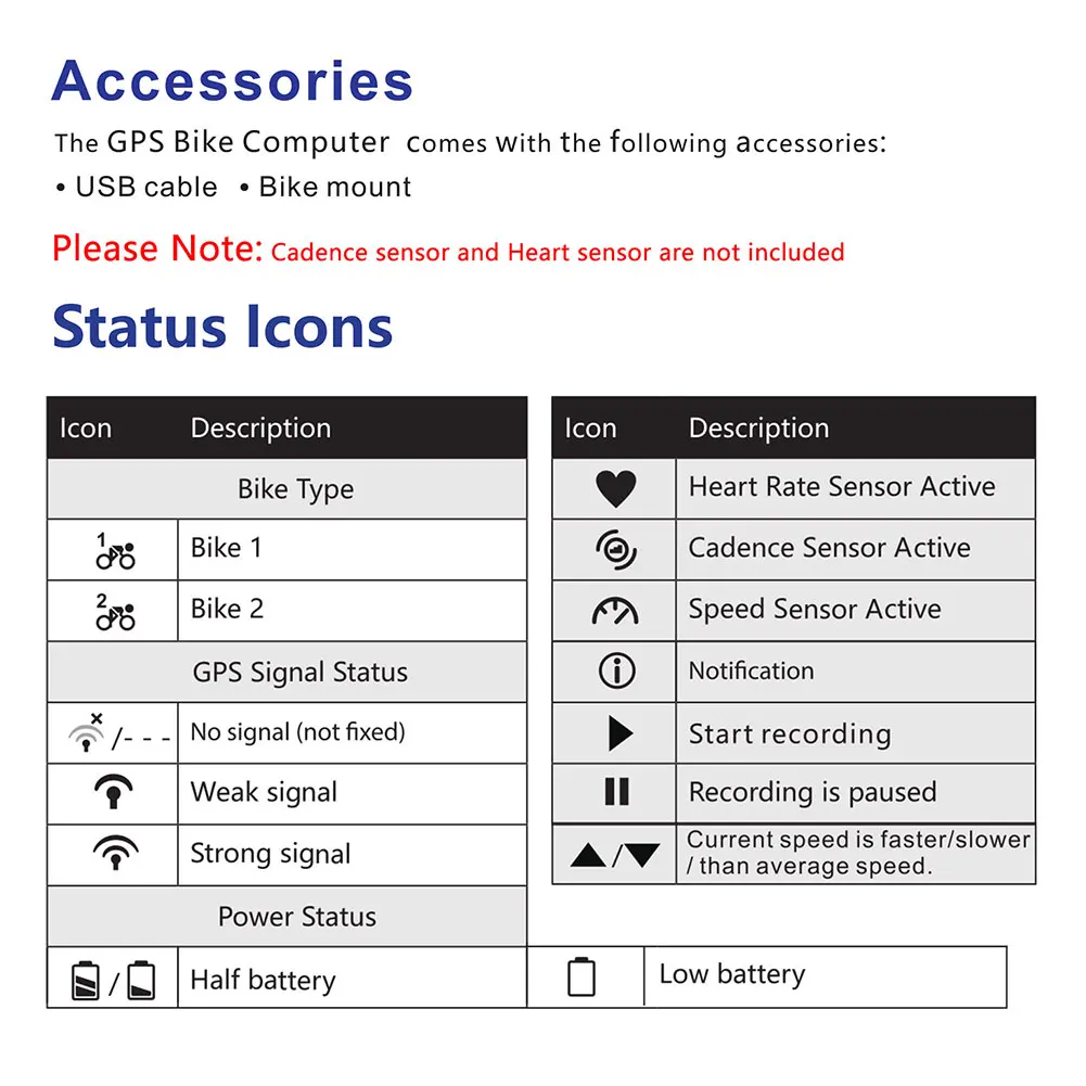 2.0 Inch Multifunctional Riding Heart Rate Bike Speedmeter GPS Computer Mountain Bicycle Bluetooth 4.0 Cycling Wireless Calories
2.0 Inch Multifunctional Riding Heart Rate Bike Speedmeter GPS Computer Mountain Bicycle Bluetooth 4.0 Cycling Wireless Calories