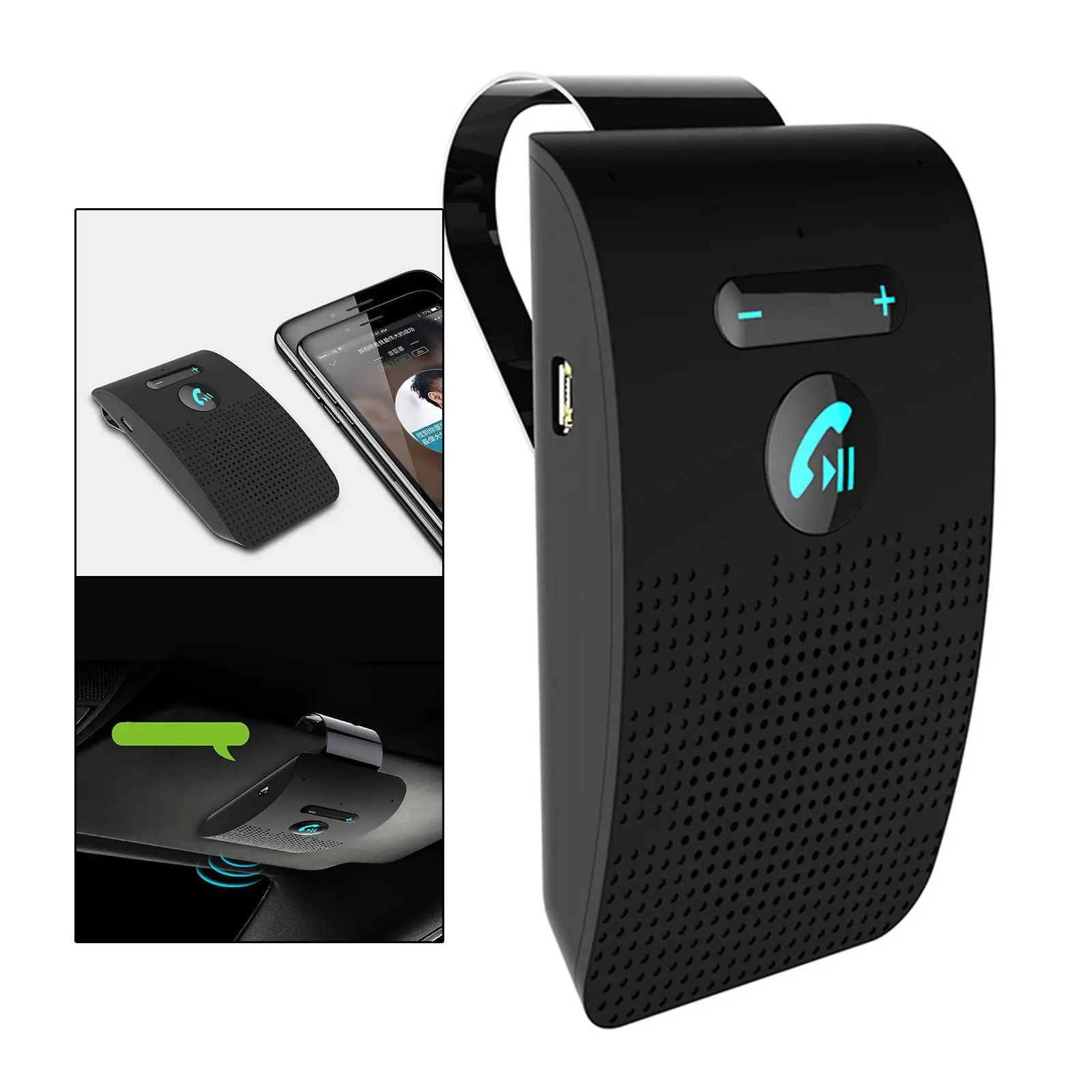 

Wireless Bluetooth Car Speaker Noise Reduction Dual Link Connectivity Speakers V5.0 EDR Wireless Speakerphone Multifunction