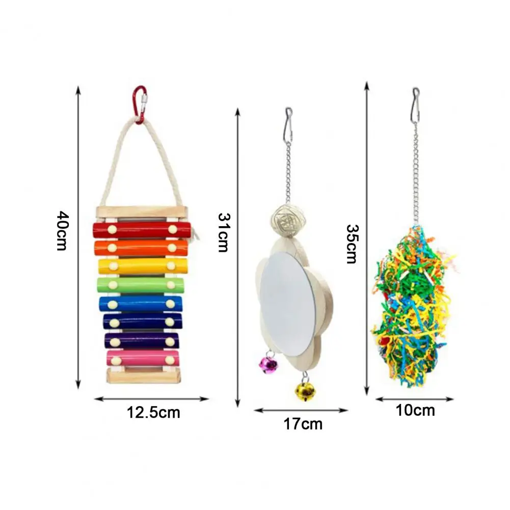 3Pcs/Set Funny Puzzle Pet Toy Hanging Sound Wood Birds Play Swing Toy for Parrot Birds Chicken Toys Accessories Supplies
3Pcs/Set Funny Puzzle Pet Toy Hanging Sound Wood Birds Play Swing Toy for Parrot Birds Chicken Toys Accessories Supplies