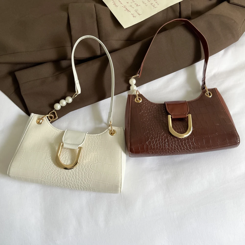 Vintage Women Alligator Pattern PU Leather Pure Color Underarm Shoulder Bag Casual Ladies Chain Small Handbags Purse
Vintage Women Alligator Pattern PU Leather Pure Color Underarm Shoulder Bag Casual Ladies Chain Small Handbags Purse