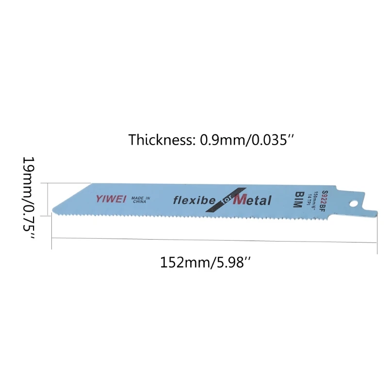 5 Pcs 152mm Reciprocating Cut Saw Blade S922BF 2608656014 For Metal Wood Cutting
5 Pcs 152mm Reciprocating Cut Saw Blade S922BF 2608656014 For Metal Wood Cutting