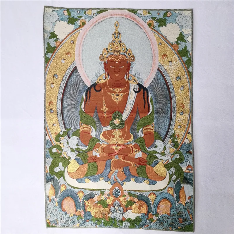 Tibet and Nepal, the goddess of mercy Buddha Thangka silk embroidery exorcism free delivery
Tibet and Nepal, the goddess of mercy Buddha Thangka silk embroidery exorcism free delivery