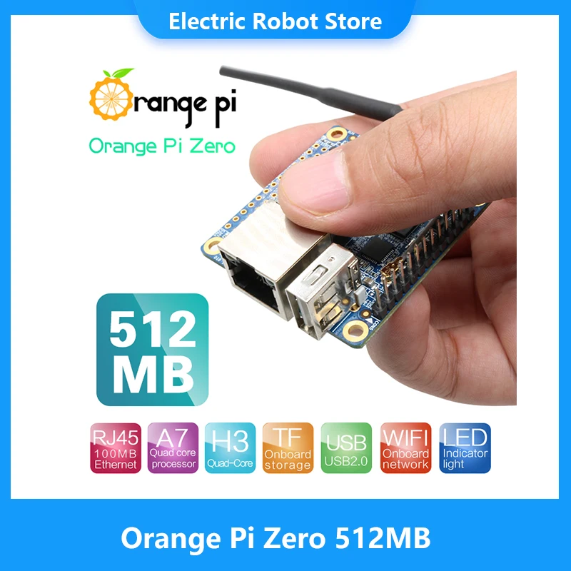 Orange Pi Zero 512MB H3 Quad-Core одноплатный компьютер с открытым исходным кодом работает на