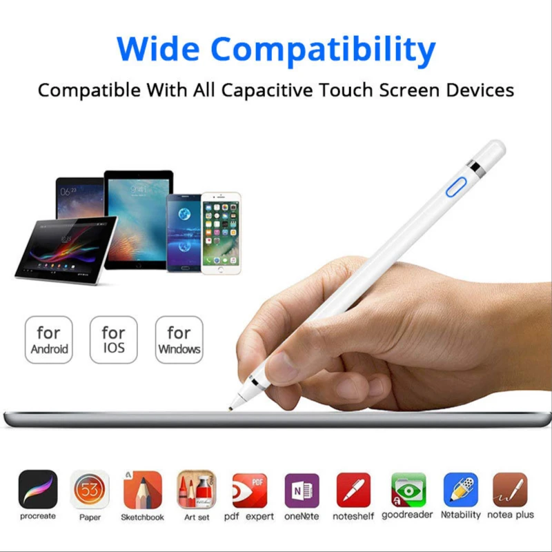 Стилус для Apple Pencil 1 2, сенсорное перо для планшета, мобильного телефона, IOS, Android, для телефона, iPad Pro, Samsung, Xiaomi, Huawei
Стилус для Apple Pencil 1 2, сенсорное перо для планшета, мобильного телефона, IOS, Android, для телефона, iPad Pro, Samsung, Xiaomi, Huawei